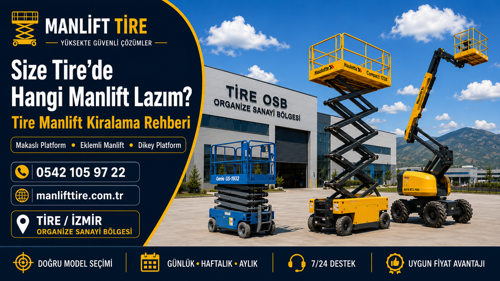 Size Tire’de Hangi Manlift Lazım? | Tire Manlift Kiralama Rehberi